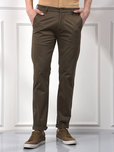Brown Straight Trousers