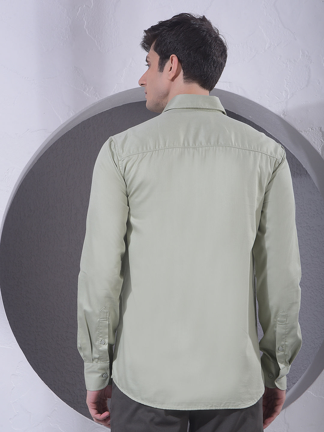 Everyday Green Casual Shirt