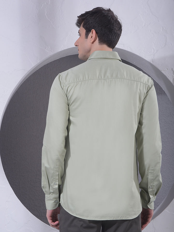 Everyday Green Casual Shirt