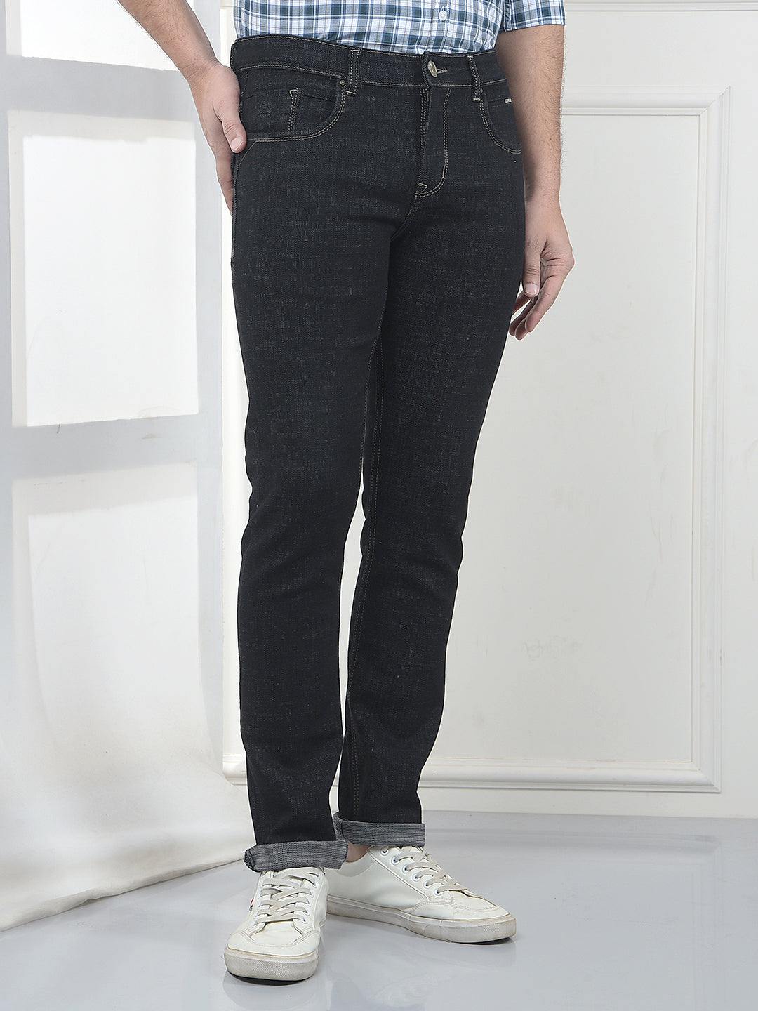 Jet Black Stretch Jeans