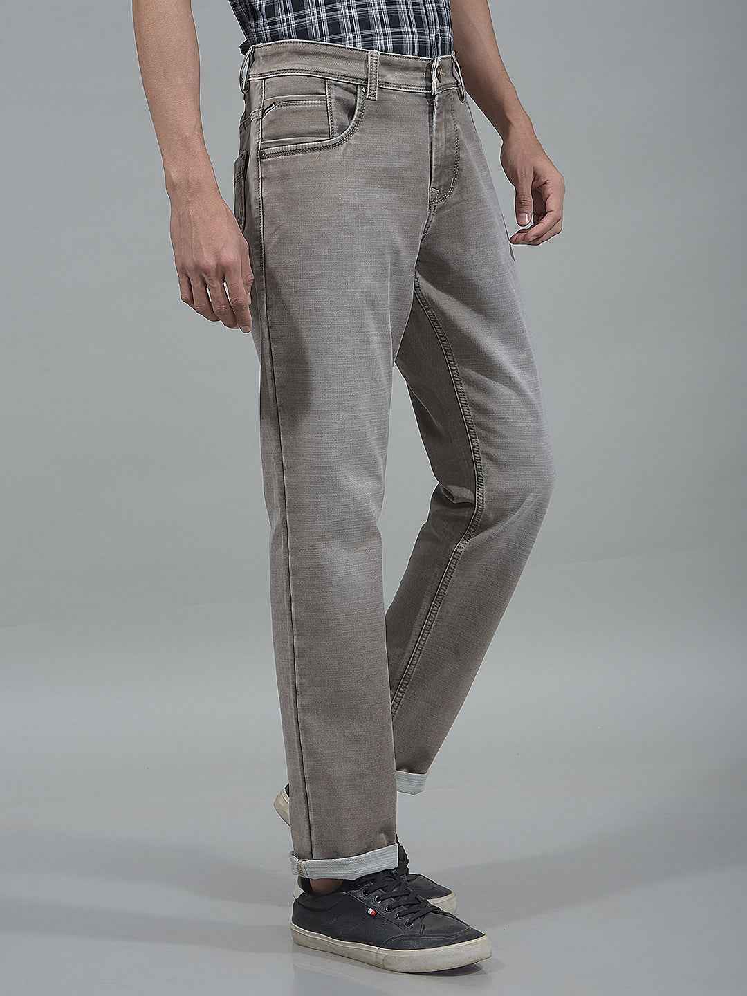 Ash Grey Casual Jeans