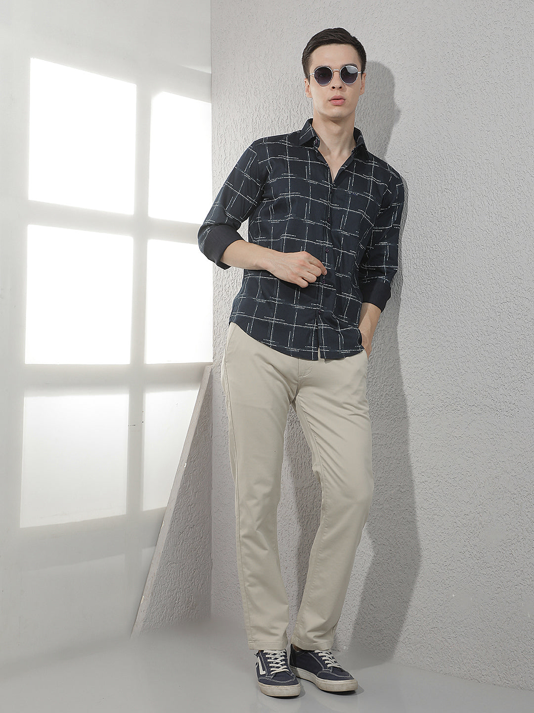 Sleek Milk Cream Straight Trousers
