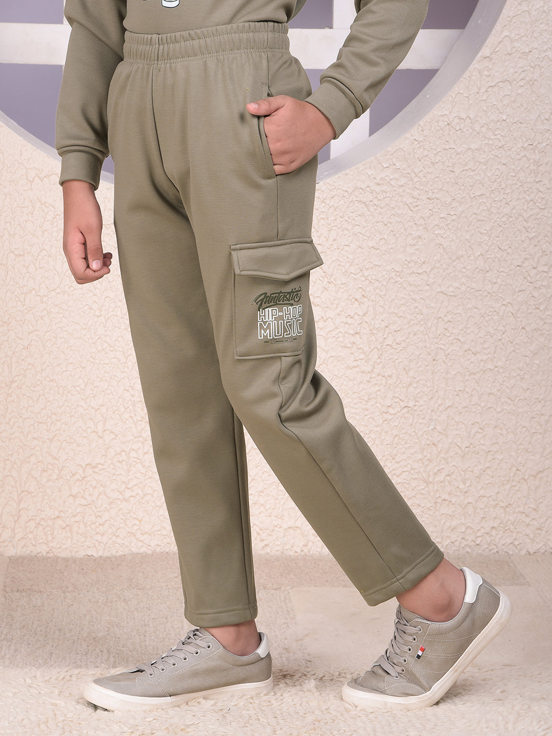 Dynamic Olive Trackpants-Boys Trackpants-Crimsoune Club