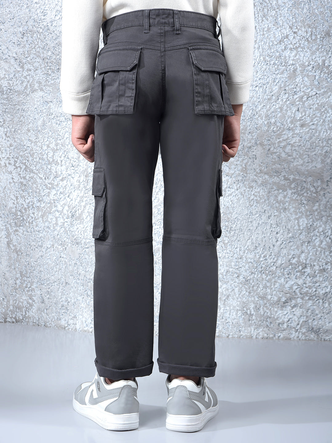 Black Baggy Cargo Trousers
