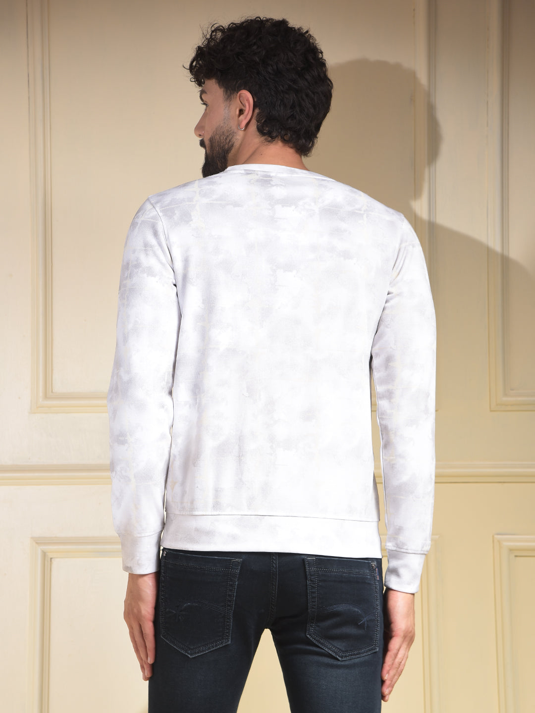 Off White Printed Sweatshirt