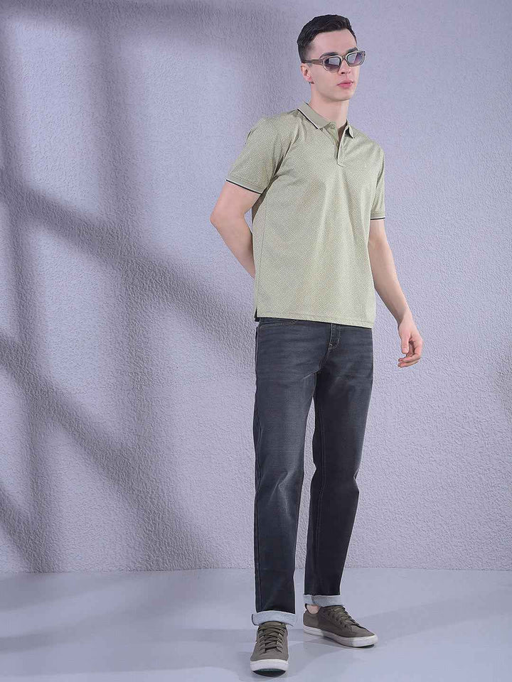 Olive Printed T-Shirt