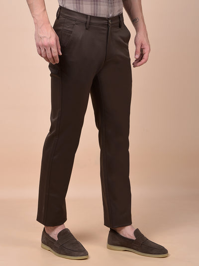 Urban Straight Brown Trousers