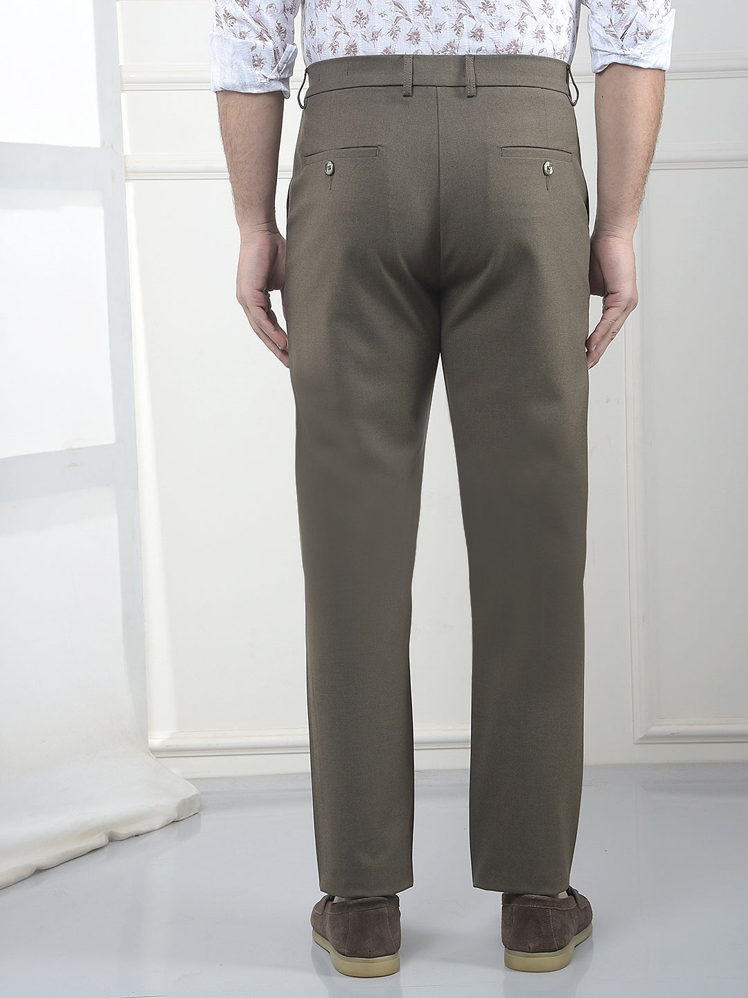 Olive Chino Trousers