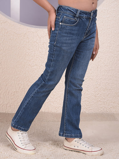 Tailored Edge Blue Bootcut Jeans