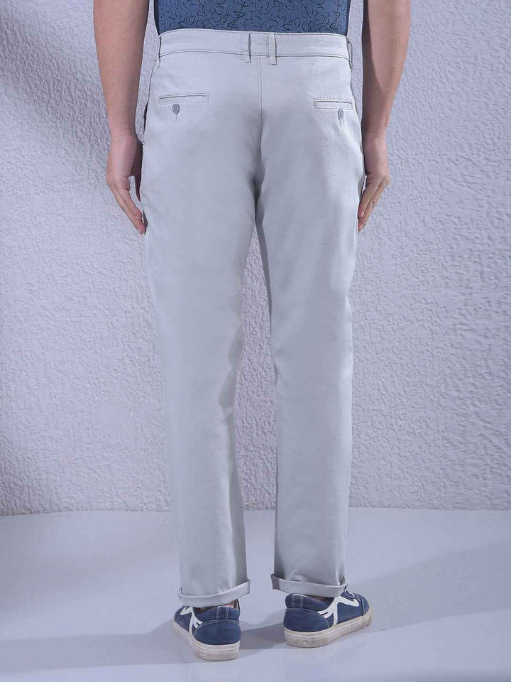 Grey Dobby Trousers