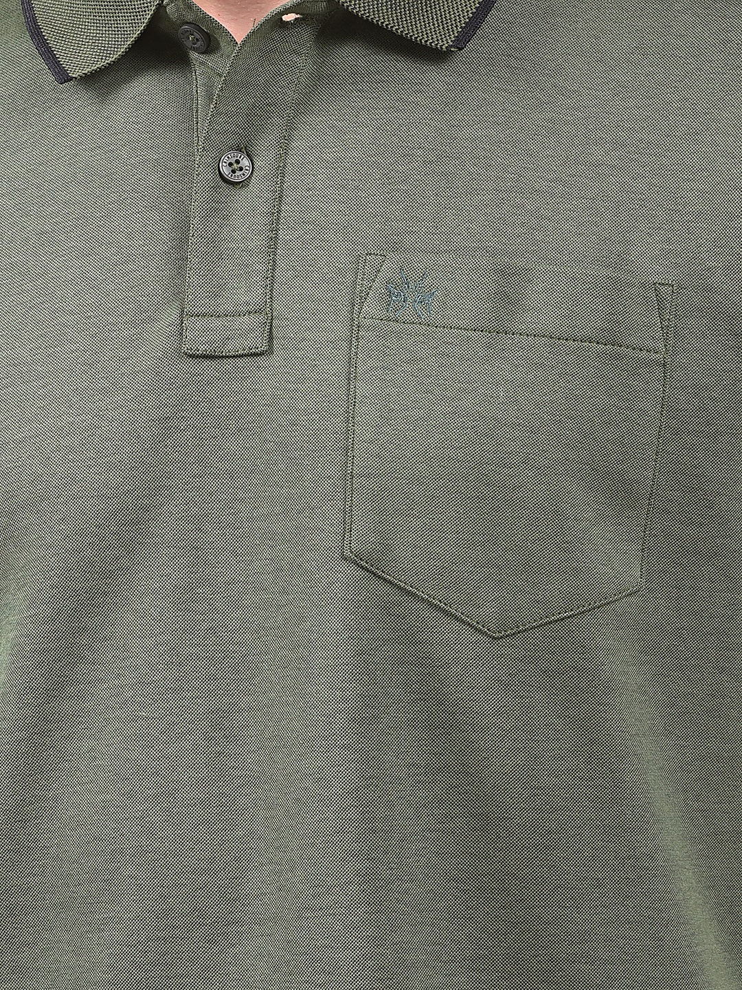 Green Polo Neck T-Shirt