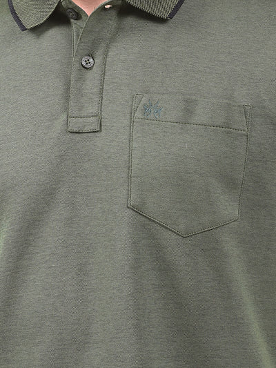 Green Polo Neck T-Shirt