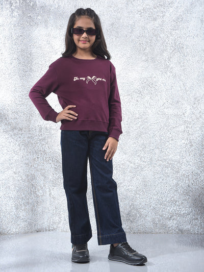 Blue 100% Cotton Wide Leg Jeans