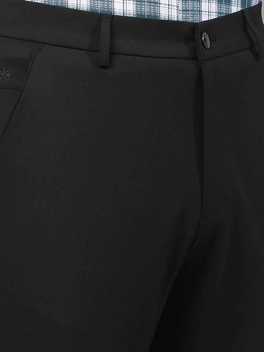 Relaxed Raven Black Chino Trousers