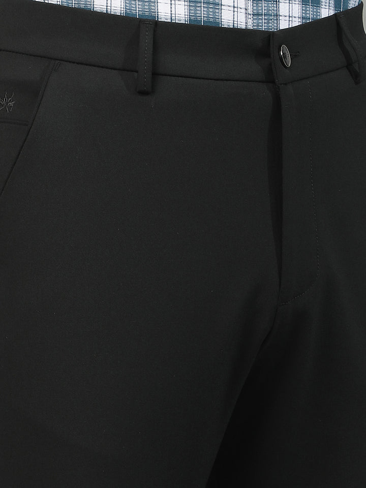 Relaxed Raven Black Chino Trousers