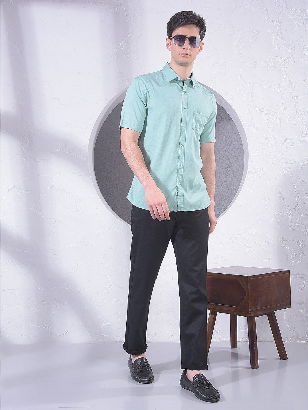 Fresh Green Linen Shirt