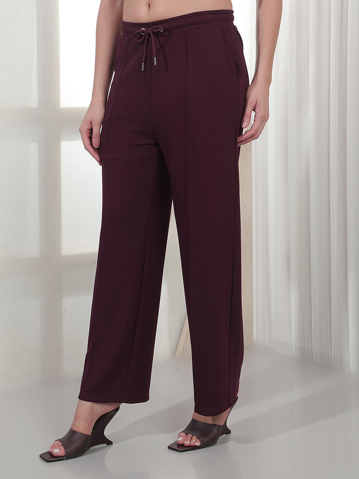 Essential Deep Wine Casual Trousers