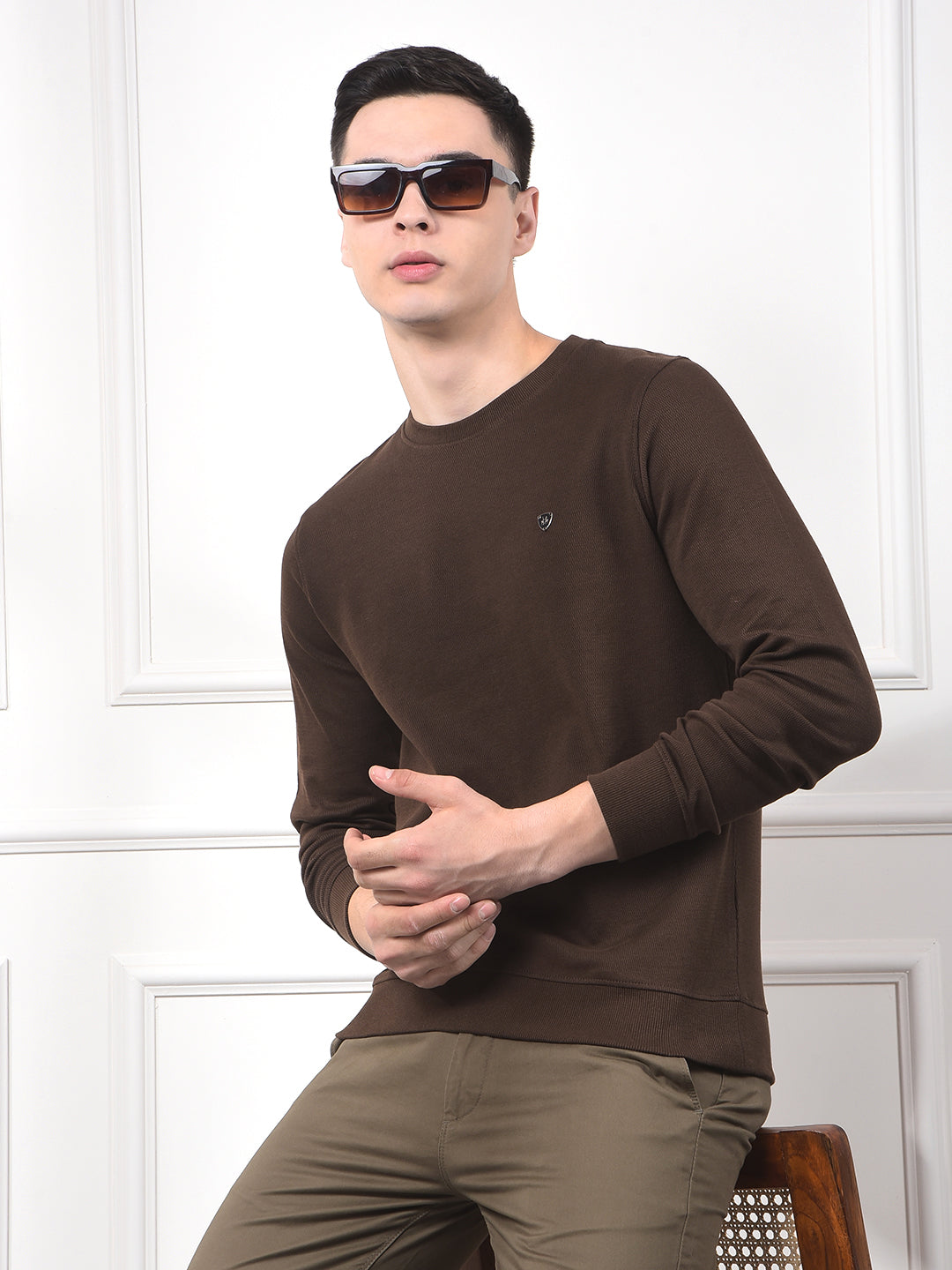 Snatched Brown 100% Cotton Sweatshirt