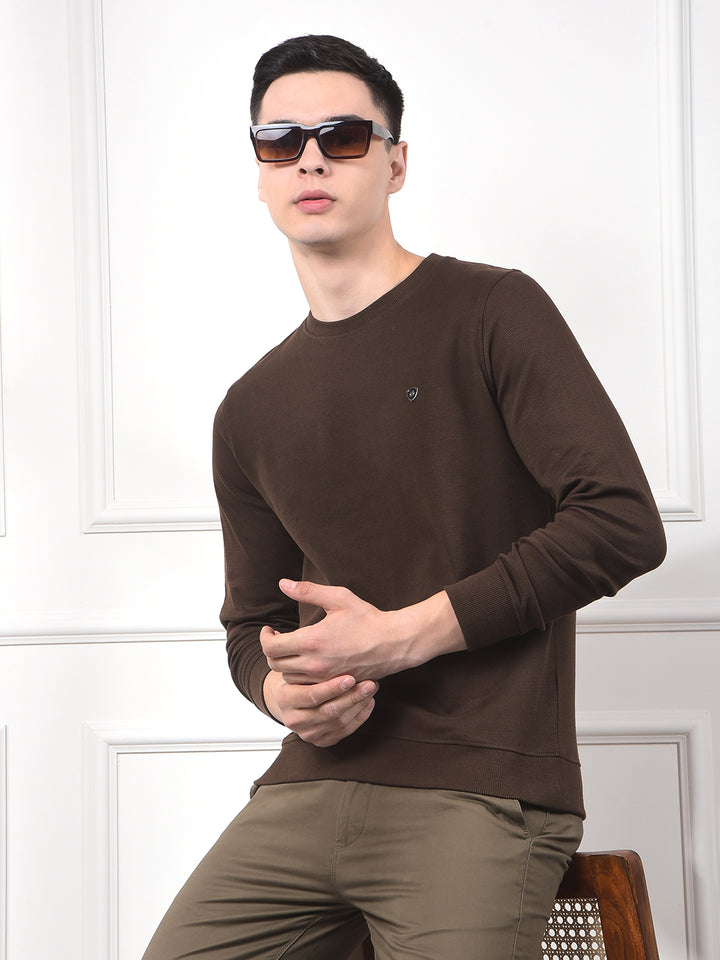 Snatched Brown 100% Cotton Sweatshirt