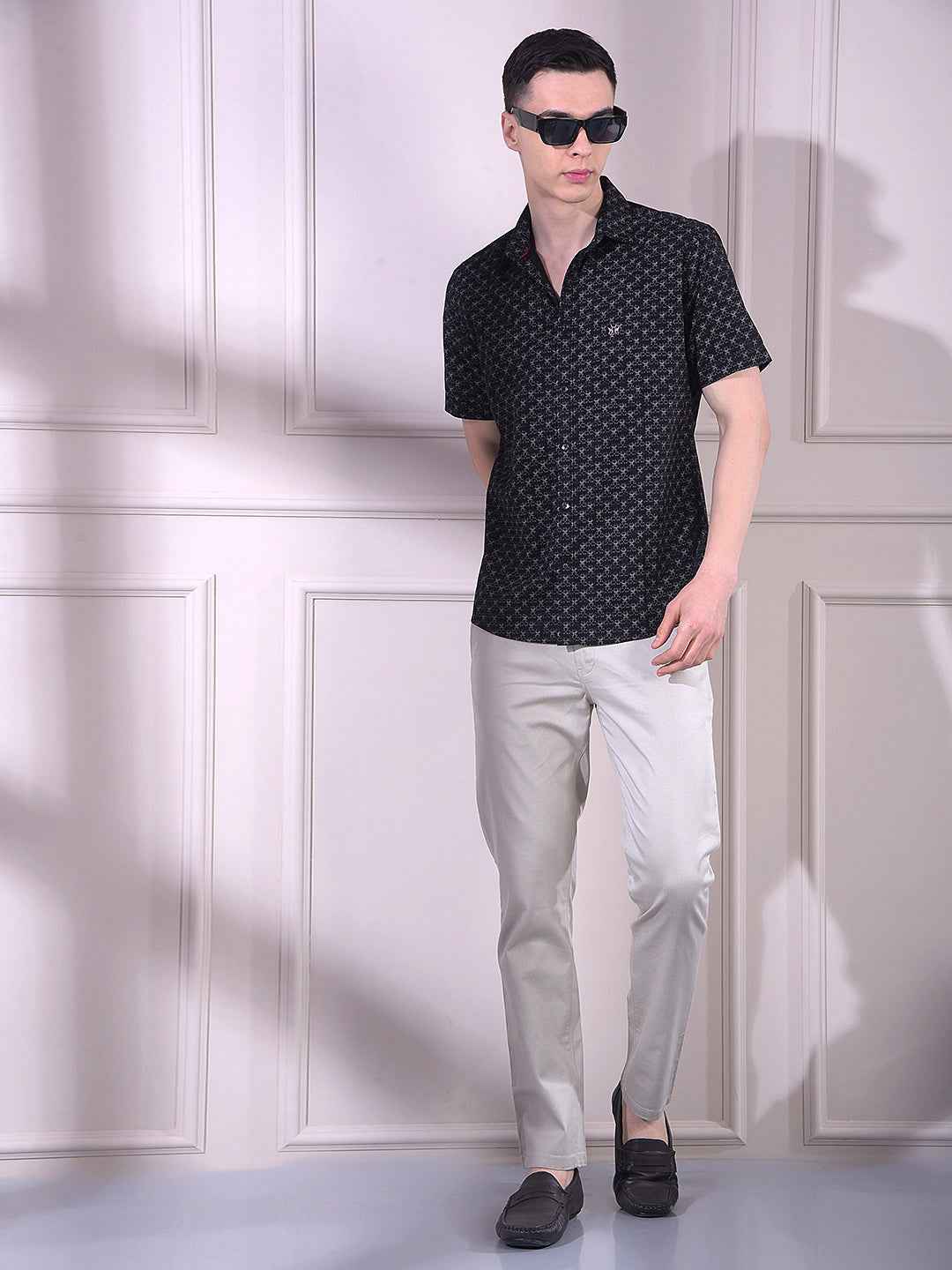 Black Printed Shirt