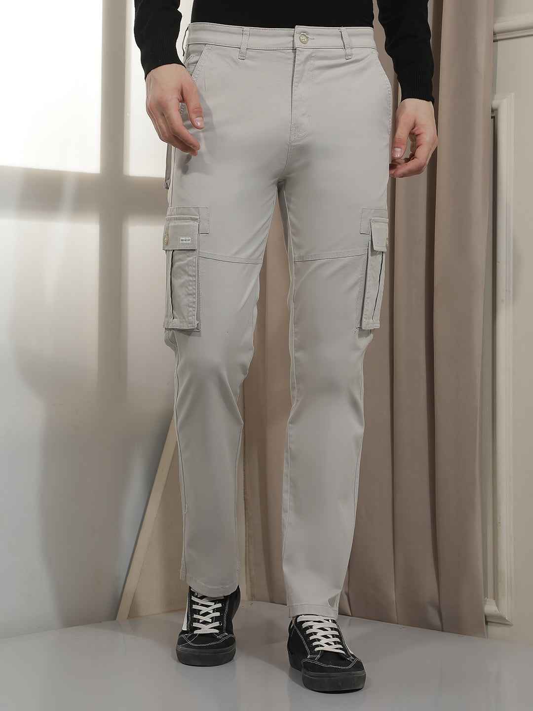 Heavy Duty Grey Cargo Trousers