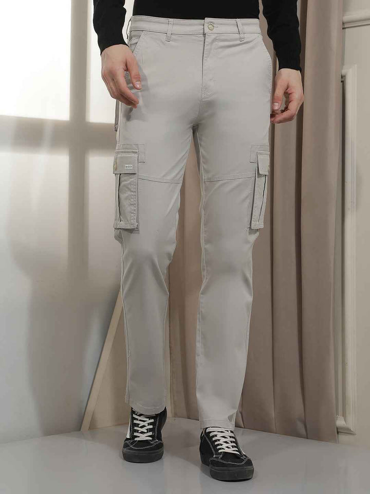 Heavy Duty Grey Cargo Trousers