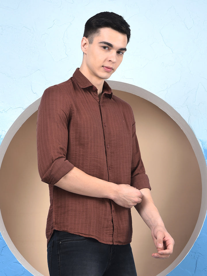 Chestnut Stripe Elegance Shirt