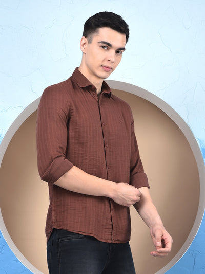 Chestnut Stripe Elegance Shirt