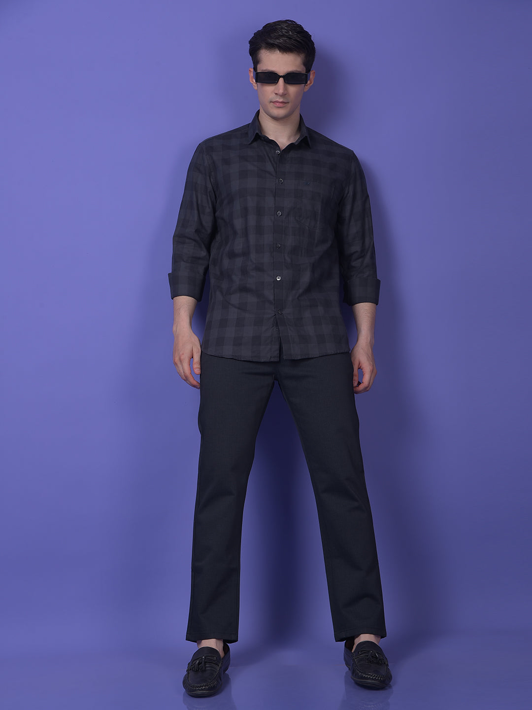 Black Printed Trousers