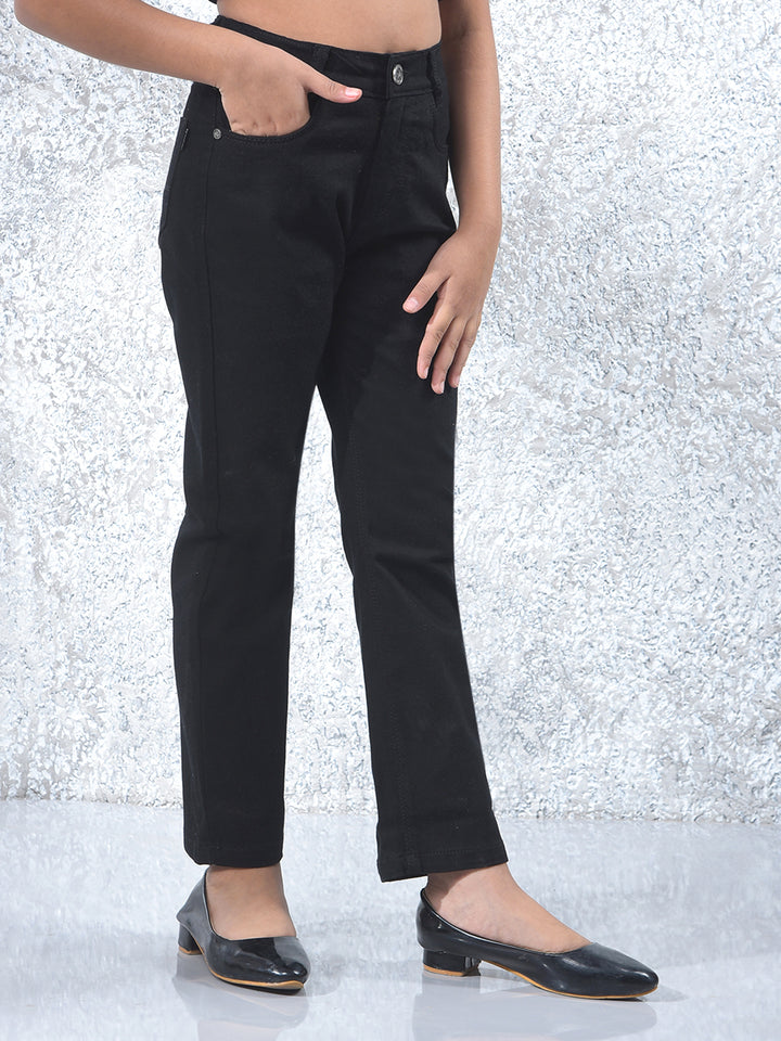 Effortless Black Straight Jeans
