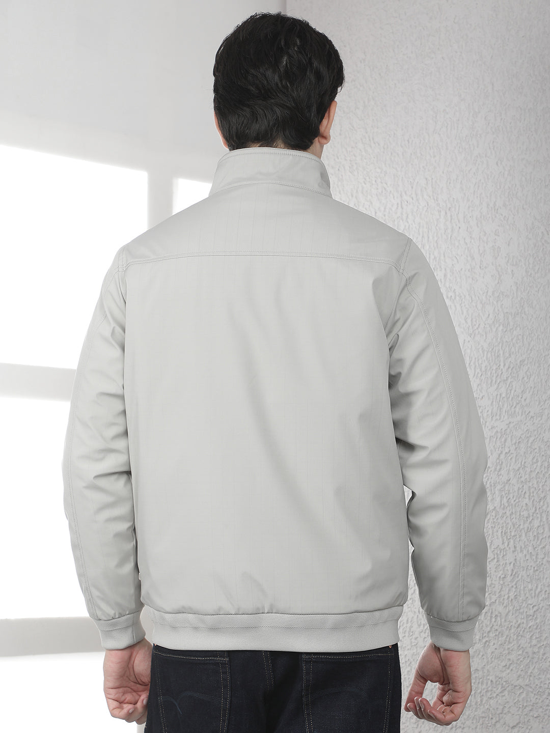 Luxe Graphite Grey Bomber Jacket