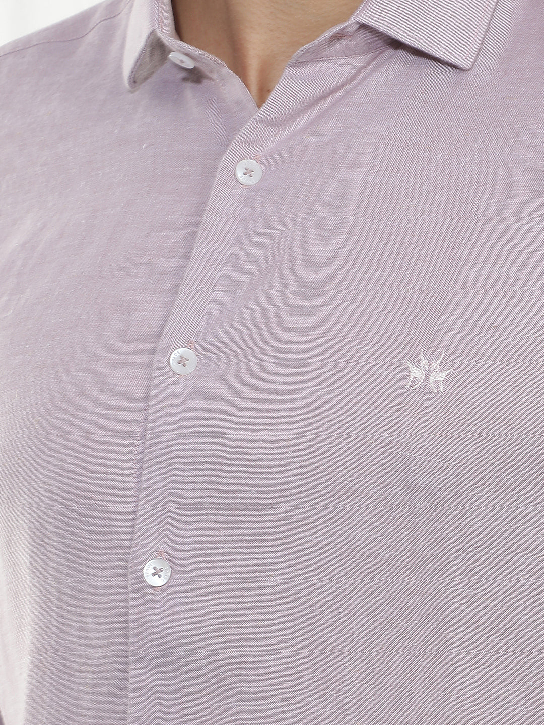 Purple Casual Linen Shirt
