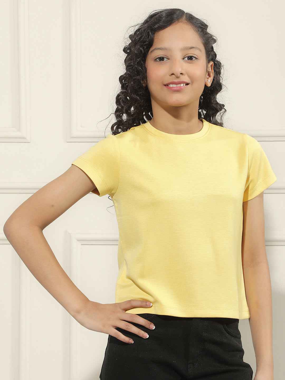 Nova Yellow Crop T-Shirt