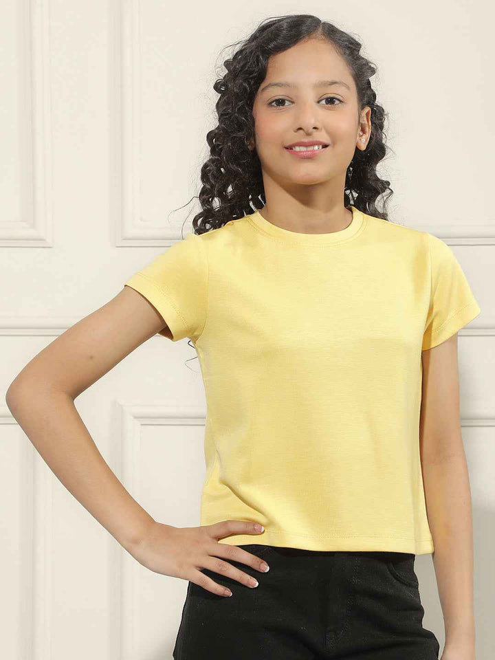 Nova Yellow Crop T-Shirt
