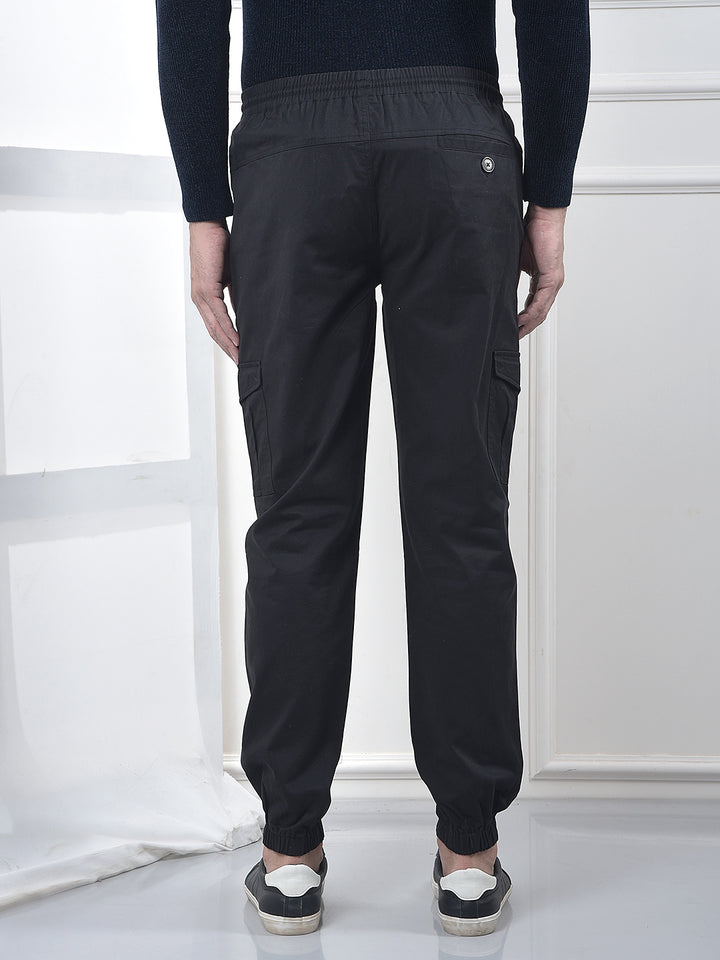 Chic Black Cargo Joggers