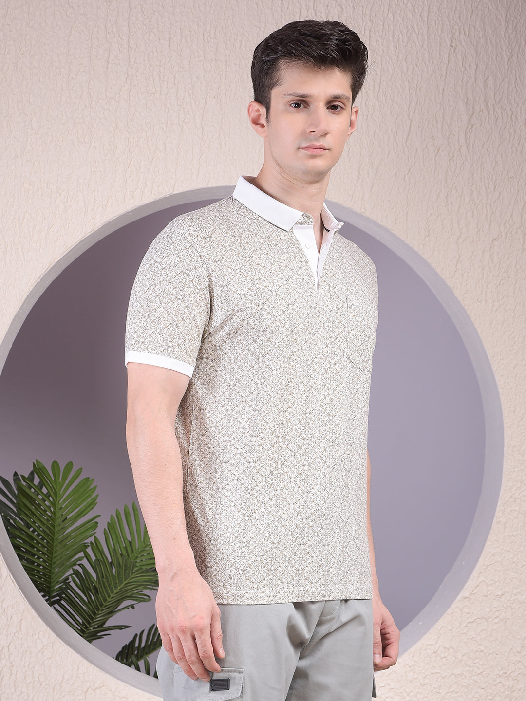 White Typographic Print T-Shirt-Men T-Shirts-Crimsoune Club