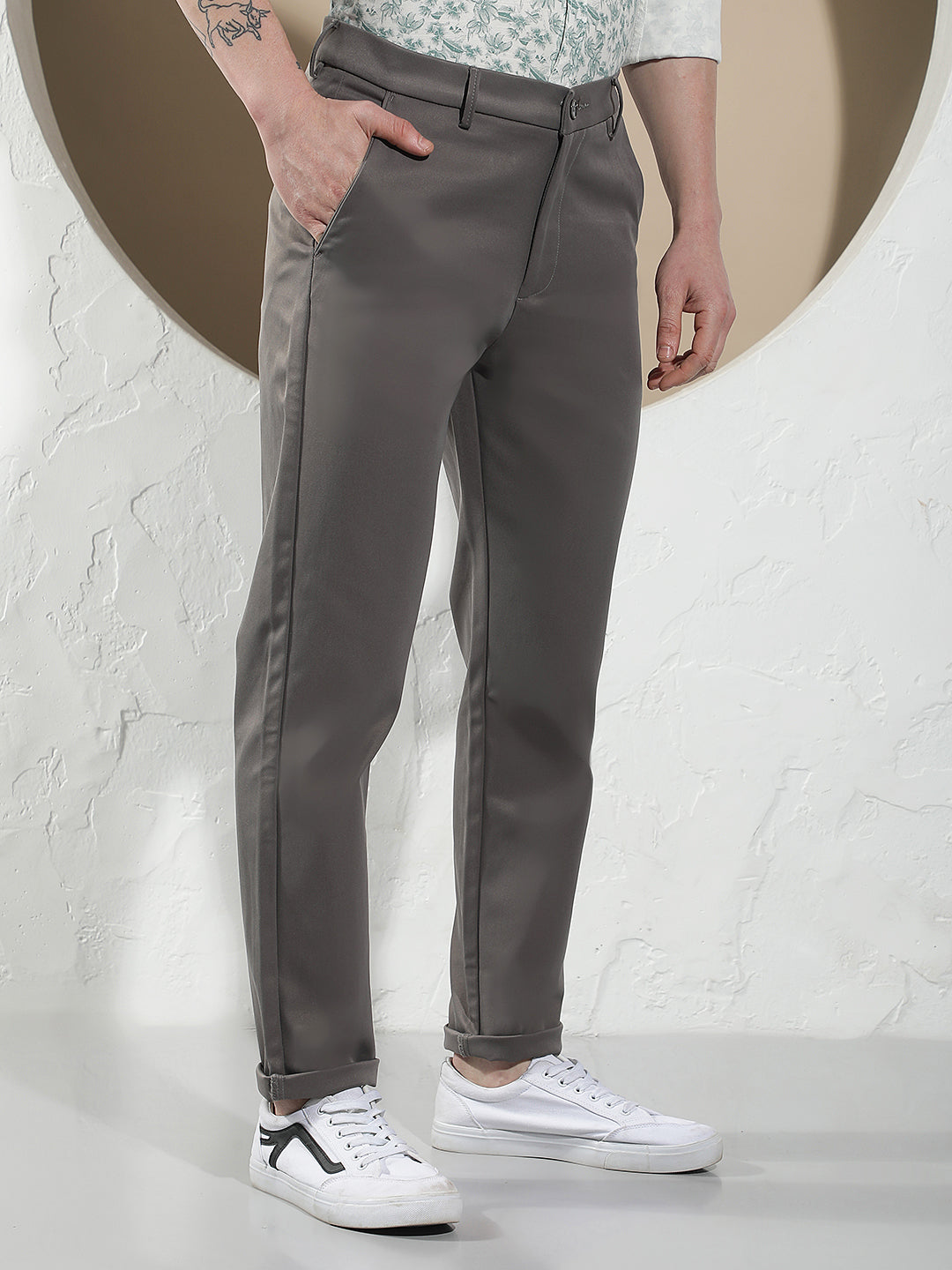 Luxe Slate Grey Trousers
