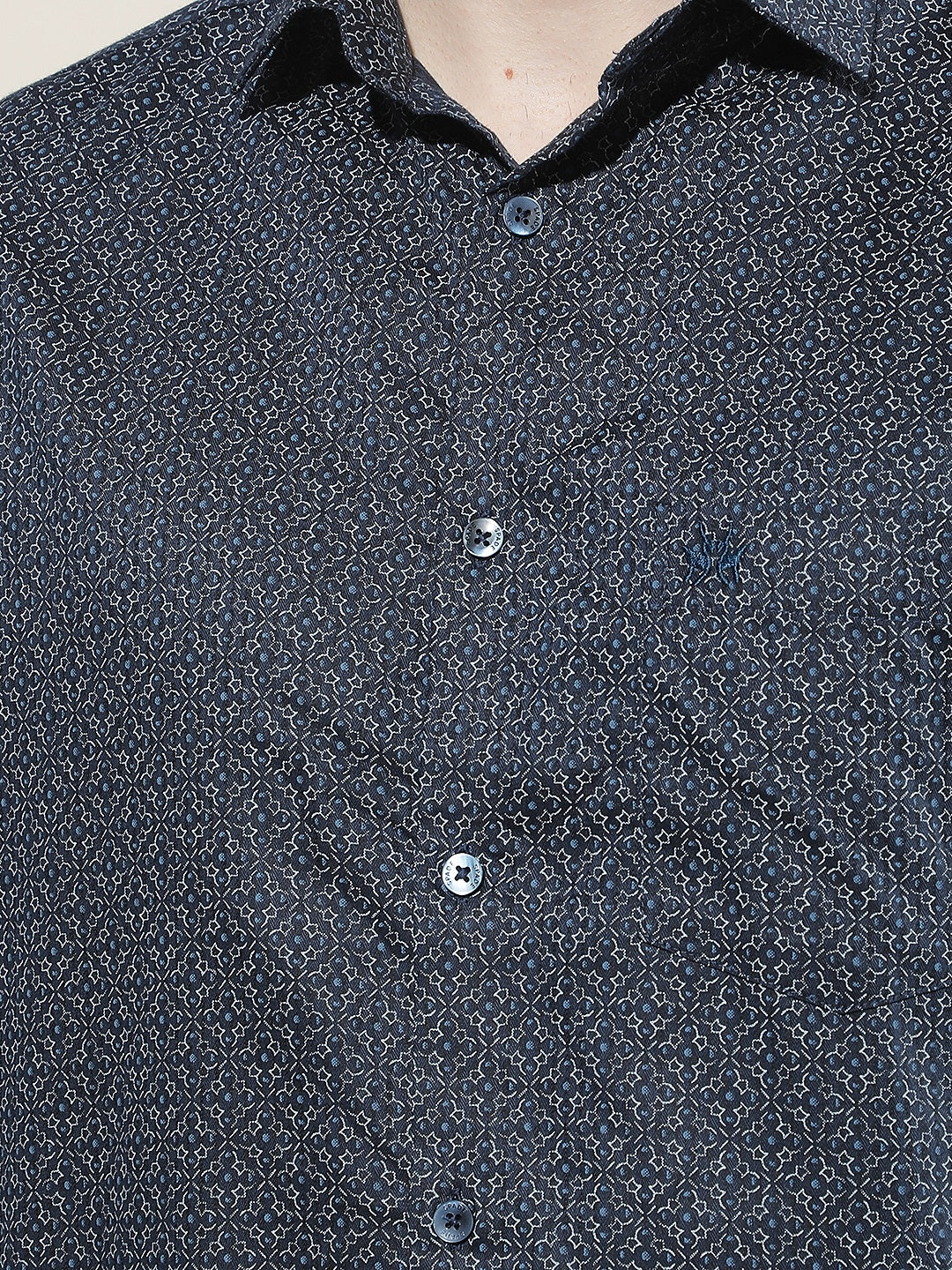 Gentle Blue Printed Shirt