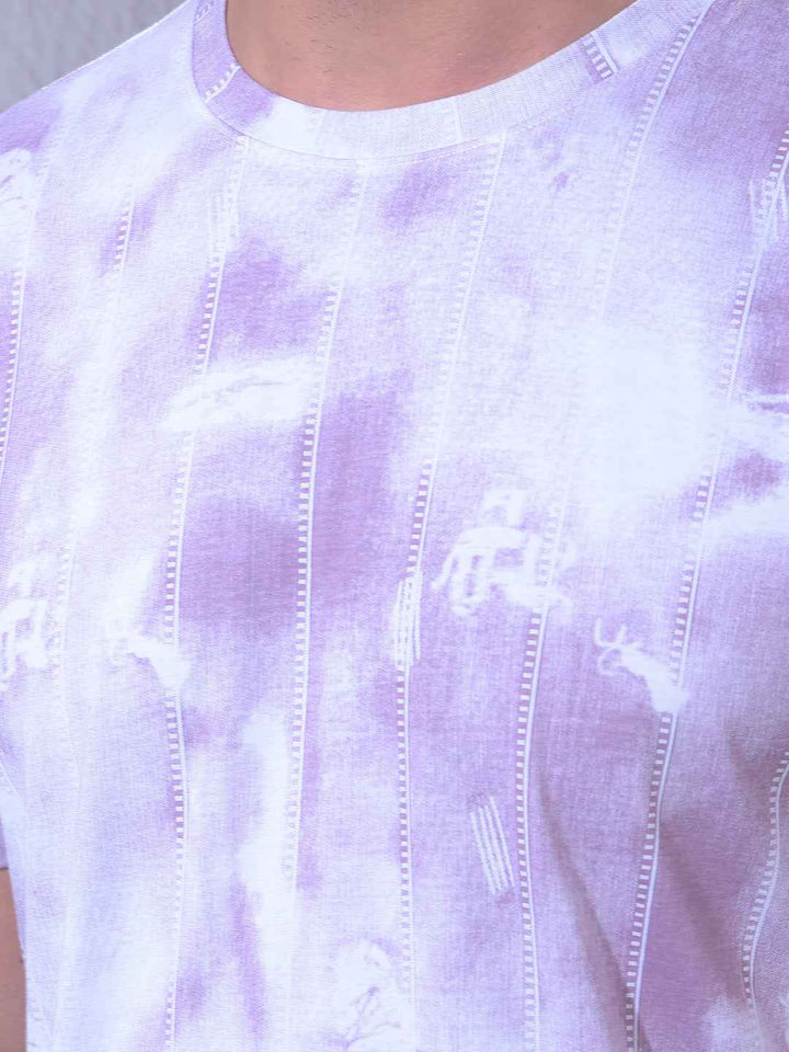 Purple Printed T-Shirt