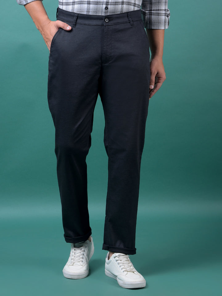 Black Printed Trousers