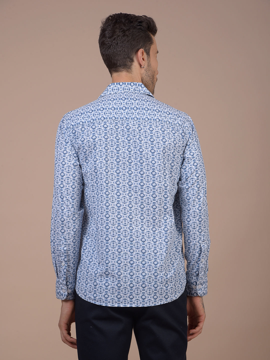 Blue Printed Shirt