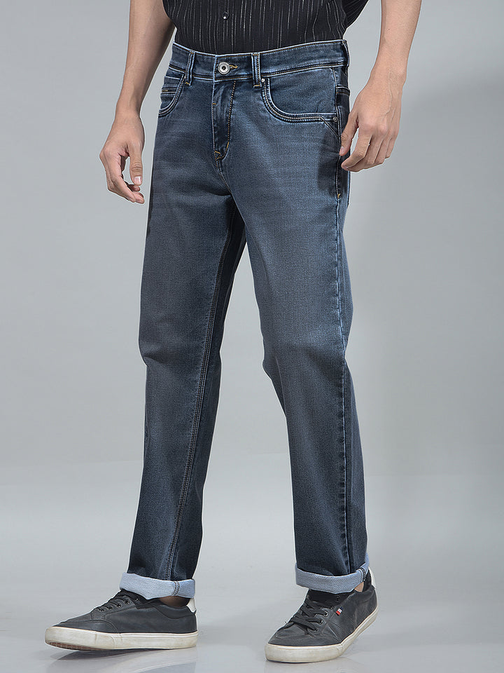 Indigo Blue Straight Jeans