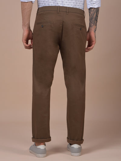 Brown Printed Trousers