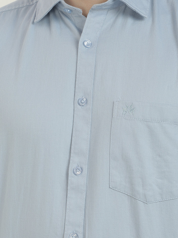 Refined Deep Blue Shirt