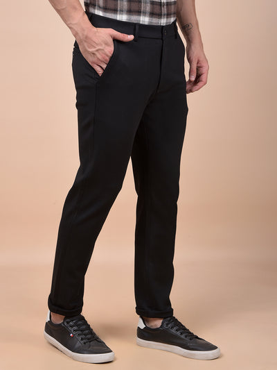 Navy Blue Printed Trousers