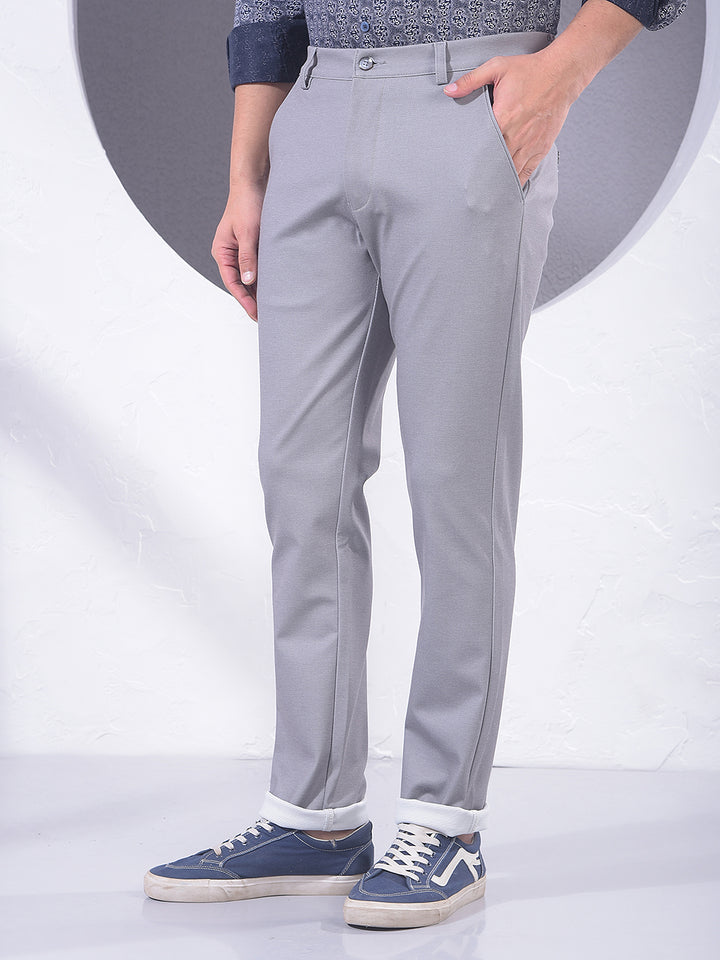 Soft Grey Knitted Trousers