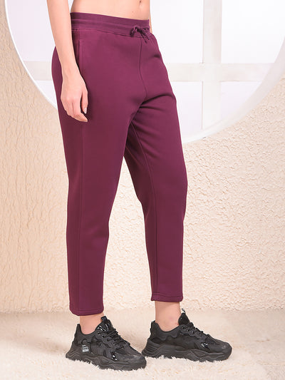 Comfy Wine Slim Trackpants
