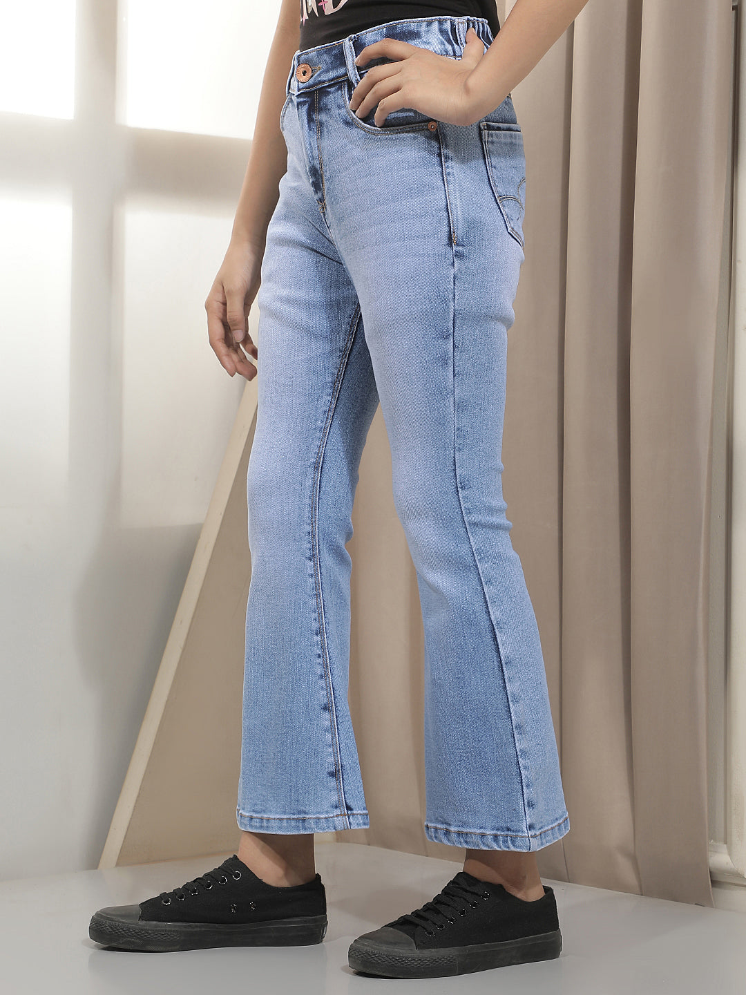 Modern Cobalt Blue Bootcut Jeans