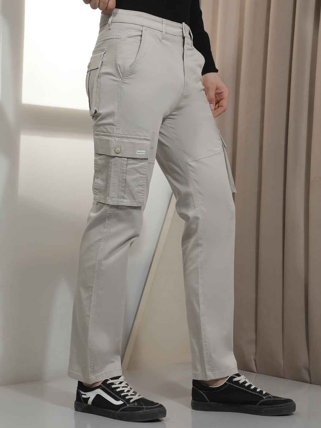 Heavy Duty Grey Cargo Trousers