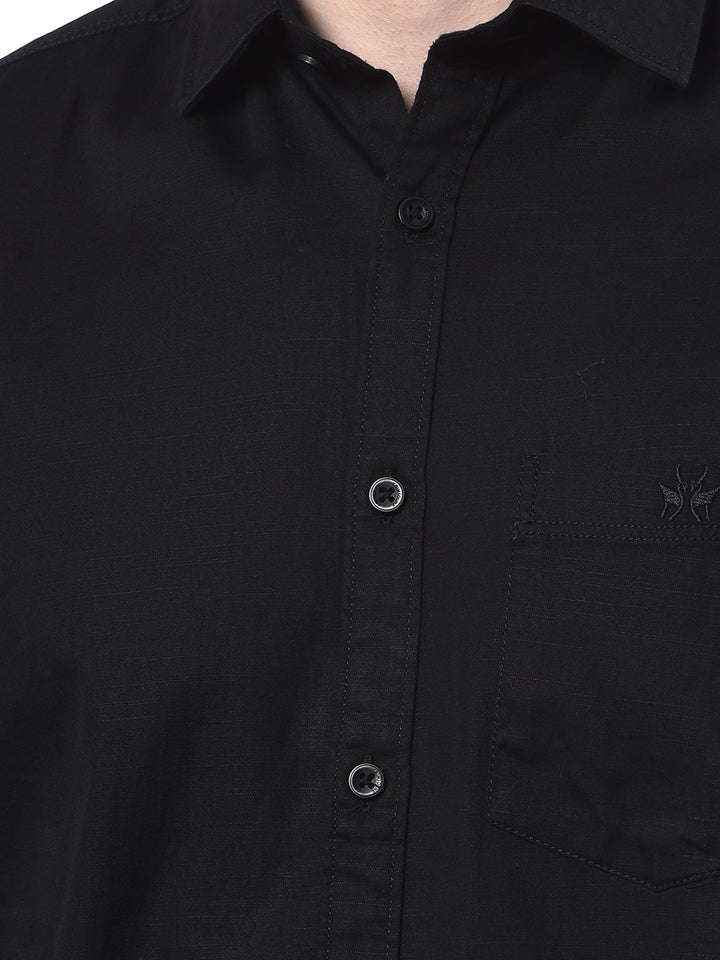 Shadow Black Formal Shirt